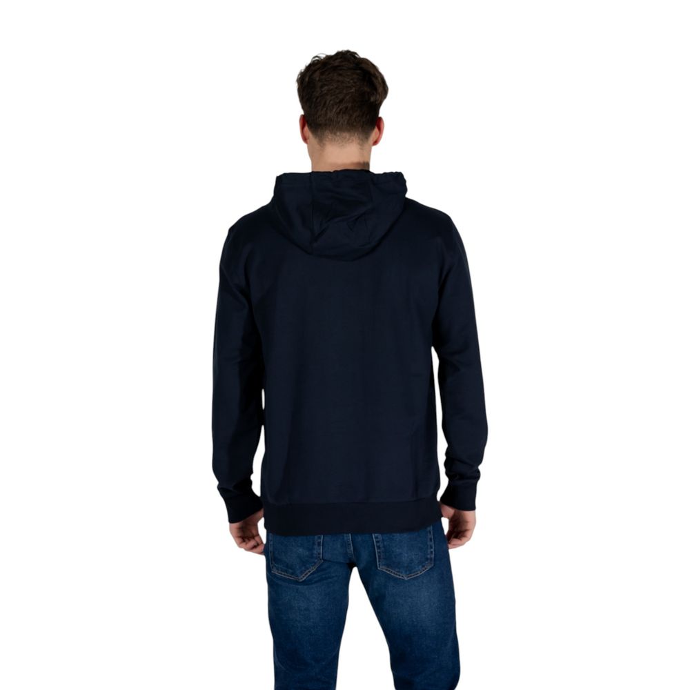 EA7 Emporio Armani Blue Cotton Hoodie