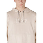 EA7 Emporio Armani Beige Cotton Hoodie