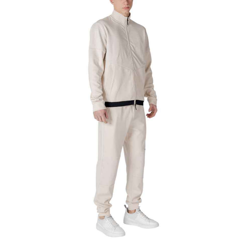 EA7 Emporio Armani Beige Cotton Sweatsuit