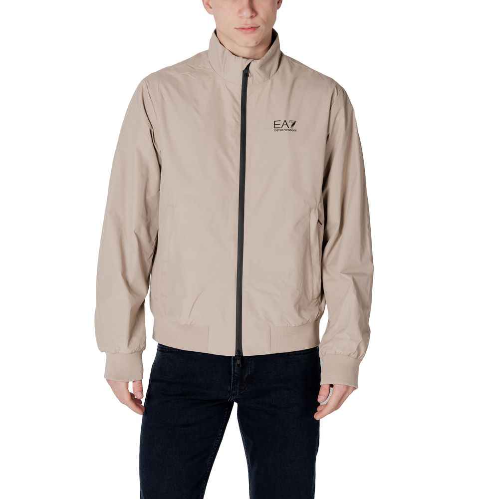 EA7 Emporio Armani Beige Polyamide Jackets & Coat