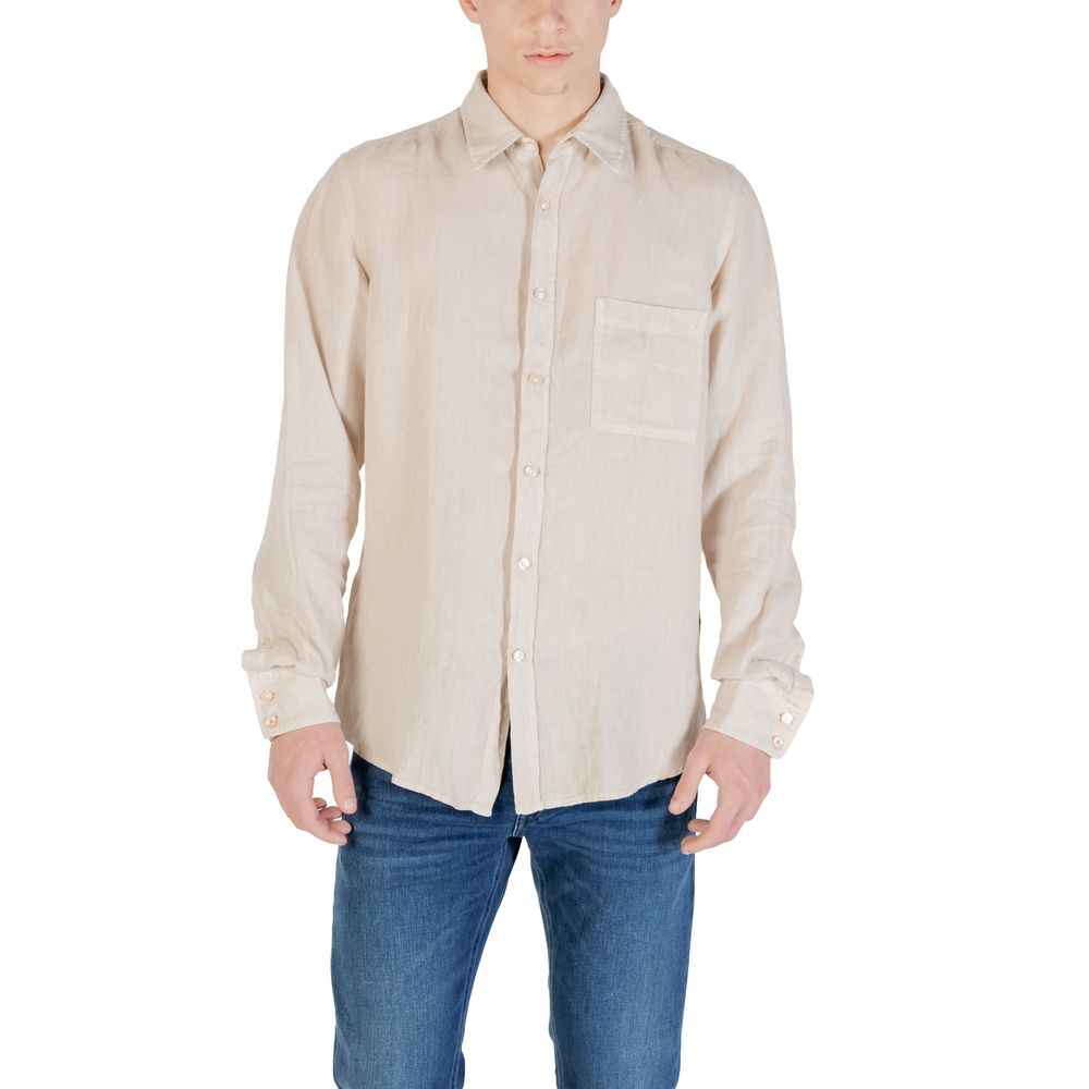 Hugo Boss Beige Linen Shirt