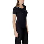 EA7 Emporio Armani Black Cotton T-Shirt