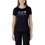 EA7 Emporio Armani Black Cotton T-Shirt