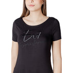 EA7 Emporio Armani Black Cotton T-Shirt