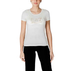 EA7 Emporio Armani Cream Modal T-Shirt
