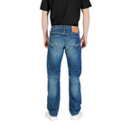 Replay Blue Cotton Relaxed Fit Jeans