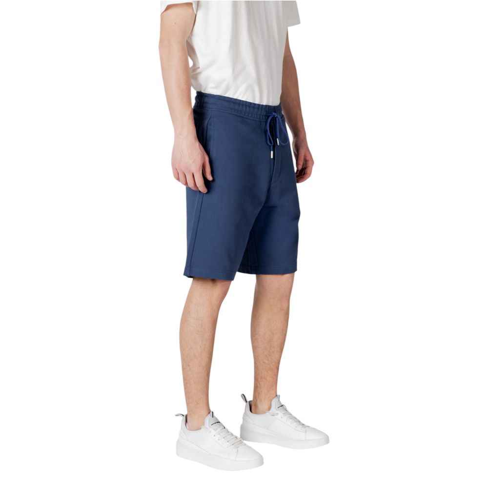 Replay Blue Cotton Bermuda