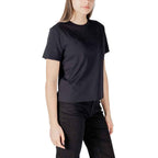 Jacqueline De Yong Black Cotton T-Shirt