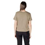 Jacqueline De Yong Green Cotton T-Shirt