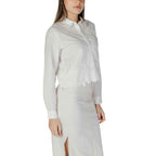 Jacqueline De Yong White Cotton Shirt