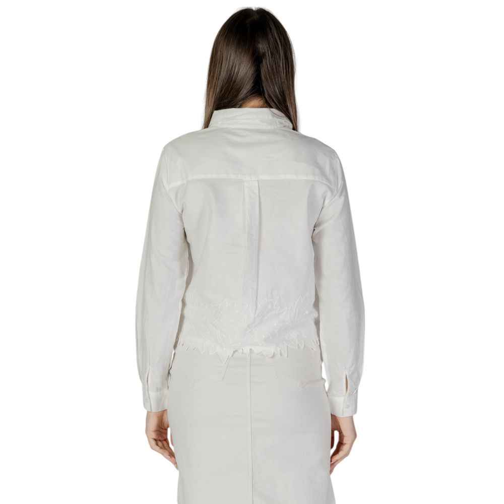 Jacqueline De Yong White Cotton Shirt