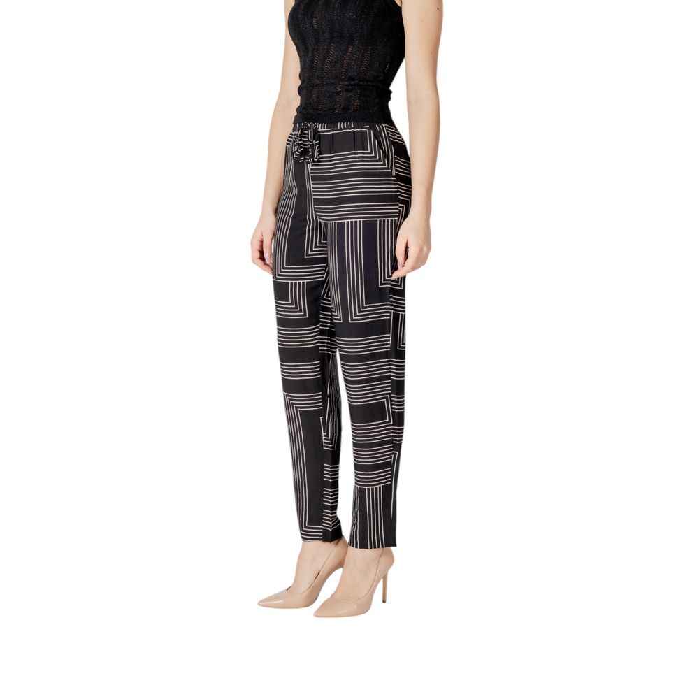 Jacqueline De Yong Black Viscose Pant