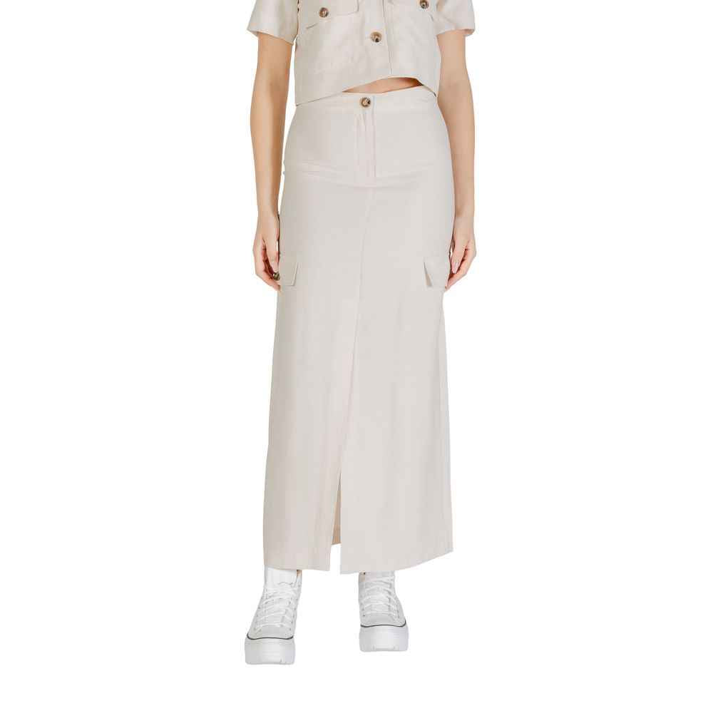 Jacqueline De Yong Bicolor Viscose Skirt