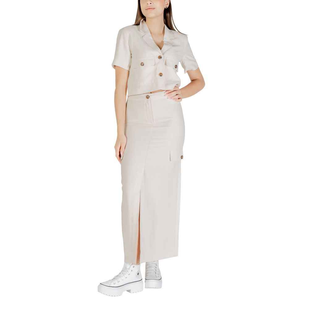 Jacqueline De Yong Bicolor Viscose Skirt