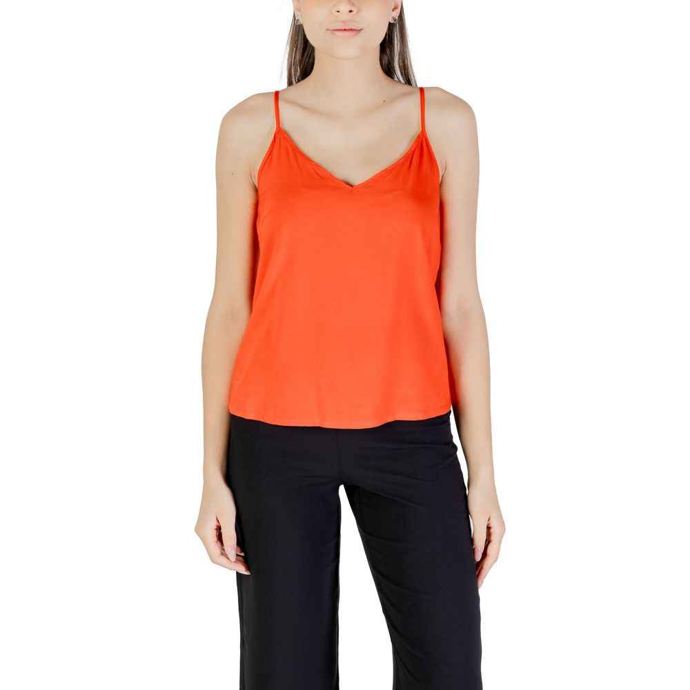 Vero Moda Red Viscose Tank Top