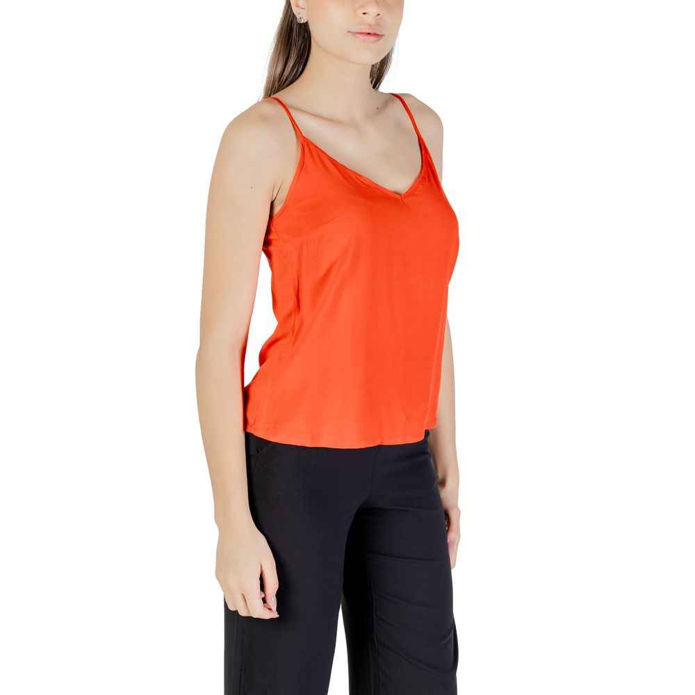 Vero Moda Red Viscose Tank Top