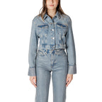 Only Light Blue Organic Cotton Jackets & Coat