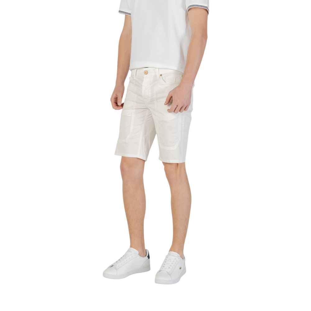 Jeckerson White Cotton Bermuda