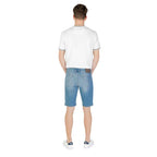 Jeckerson Light Blue Cotton Bermuda