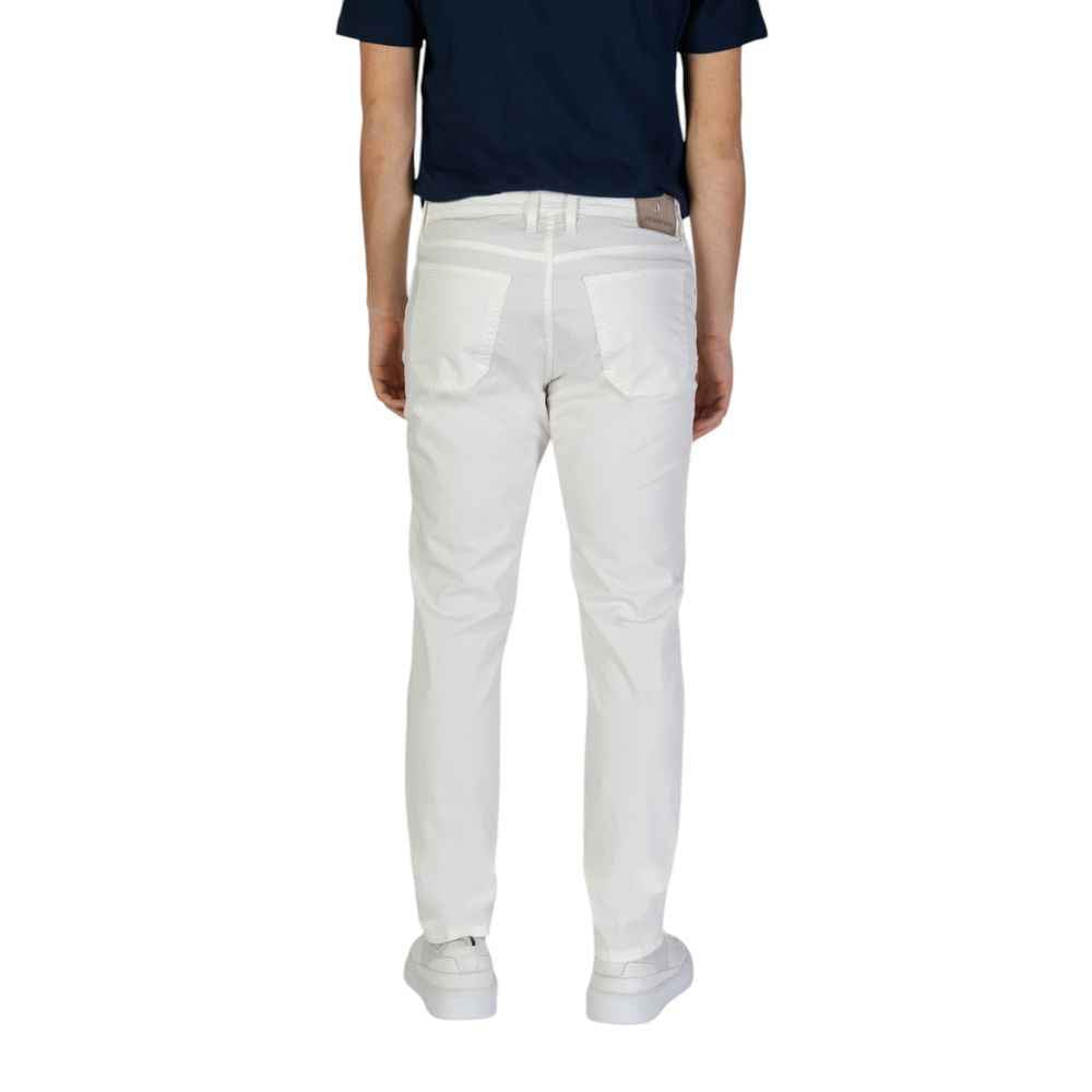 Jeckerson White Cotton Skinny Pant
