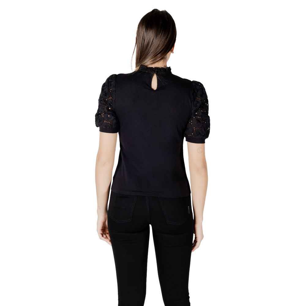 Morgan De Toi Black Cotton T-Shirt