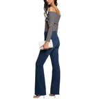 Morgan De Toi Black And White Viscose Long Sleeve