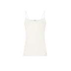 Morgan De Toi Cream Cotton Tank Tops