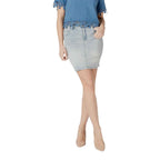 Morgan De Toi Blue Cotton Mini