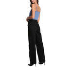 Morgan De Toi Blue Cotton Tank Tops