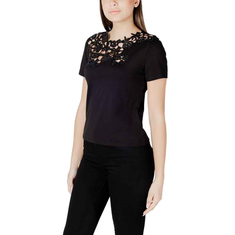 Morgan De Toi Black Cotton T-Shirt