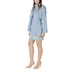 Morgan De Toi Blue Cotton Parka