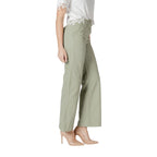 Morgan De Toi Green Cotton Relaxed Fit Jeans