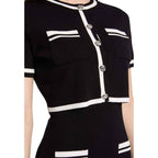 Morgan De Toi Black Viscose Short