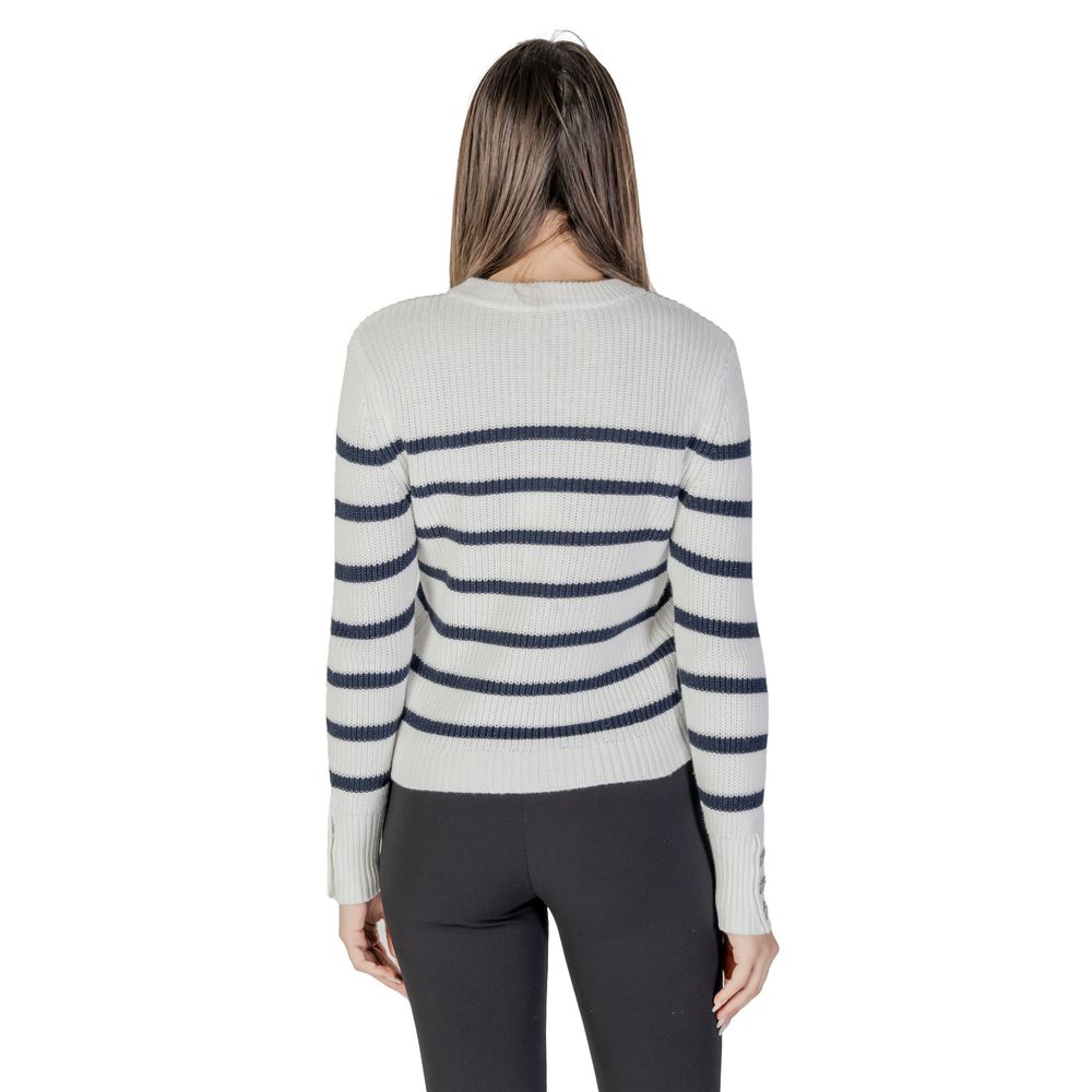 Morgan De Toi White Cotton Sweater