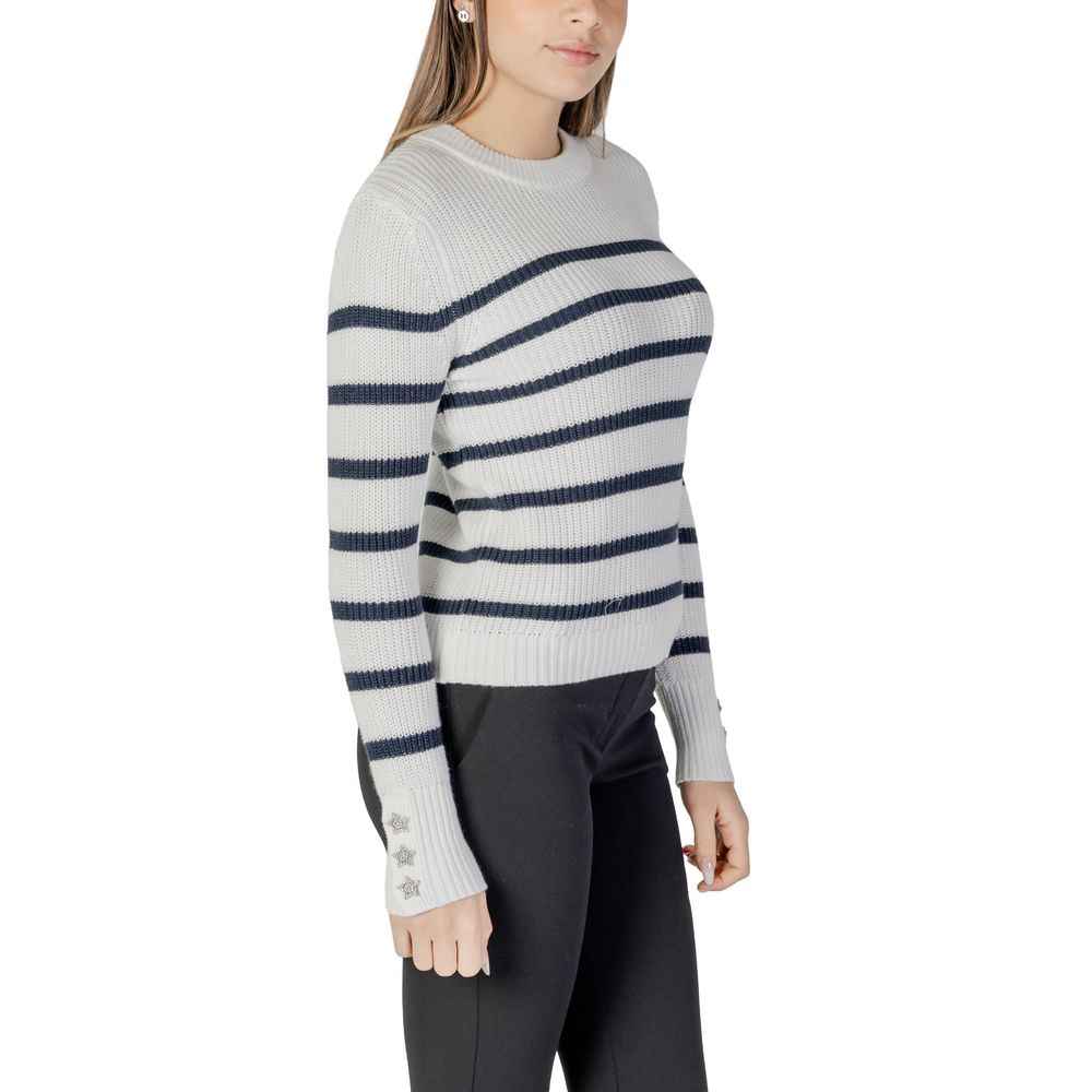 Morgan De Toi White Cotton Sweater