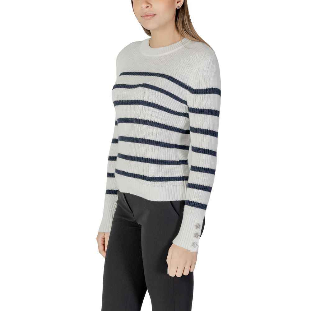 Morgan De Toi White Cotton Sweater