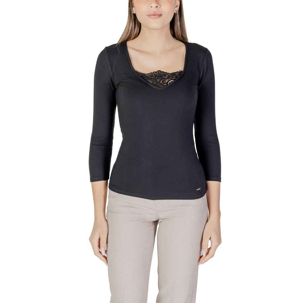 Morgan De Toi Black Viscose Long Sleeve