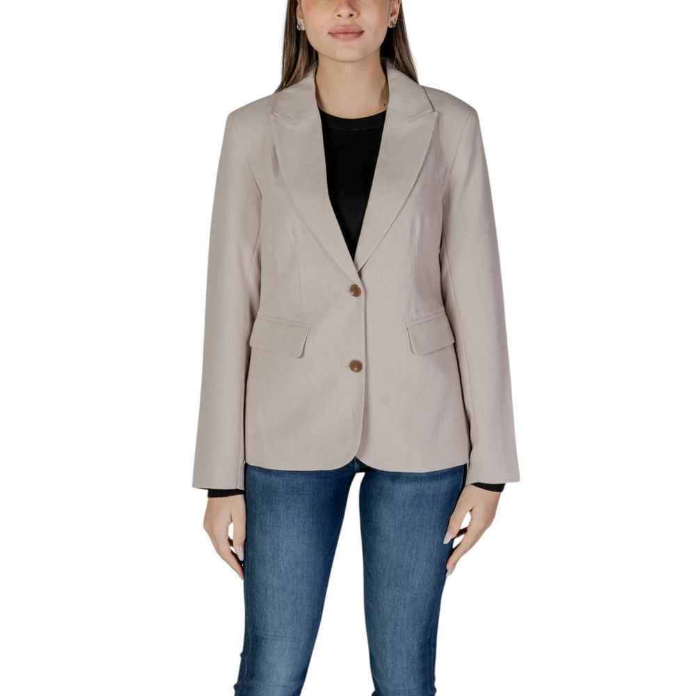 Only Beige Recycled Polyester Blazer
