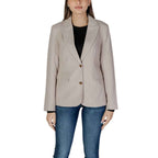Only Beige Recycled Polyester Blazer