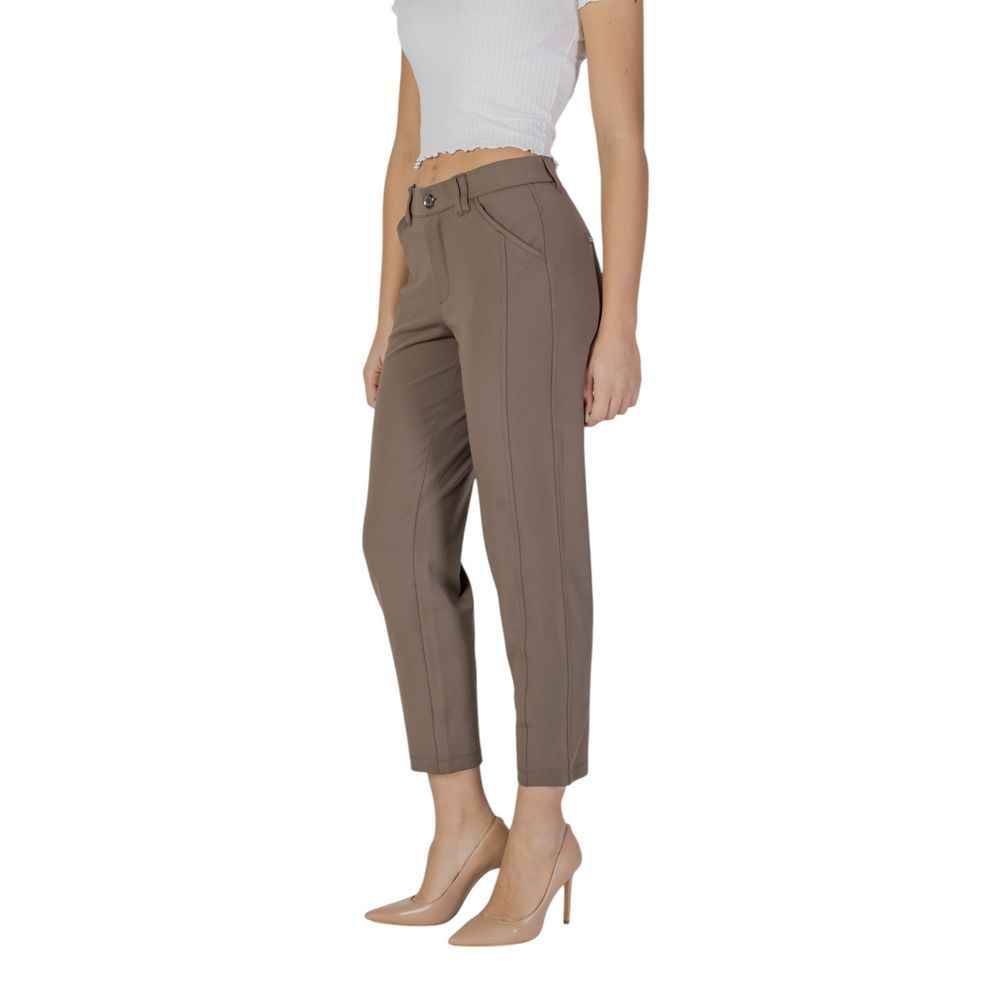 Street One Brown Polyester Pant