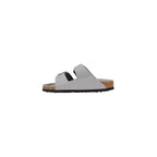 Birkenstock Gray Leather Slippers