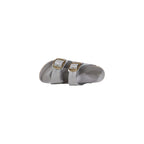 Birkenstock Gray Leather Slippers