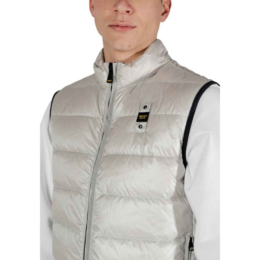 Blauer Gray Polyamide Sleveless Jacket