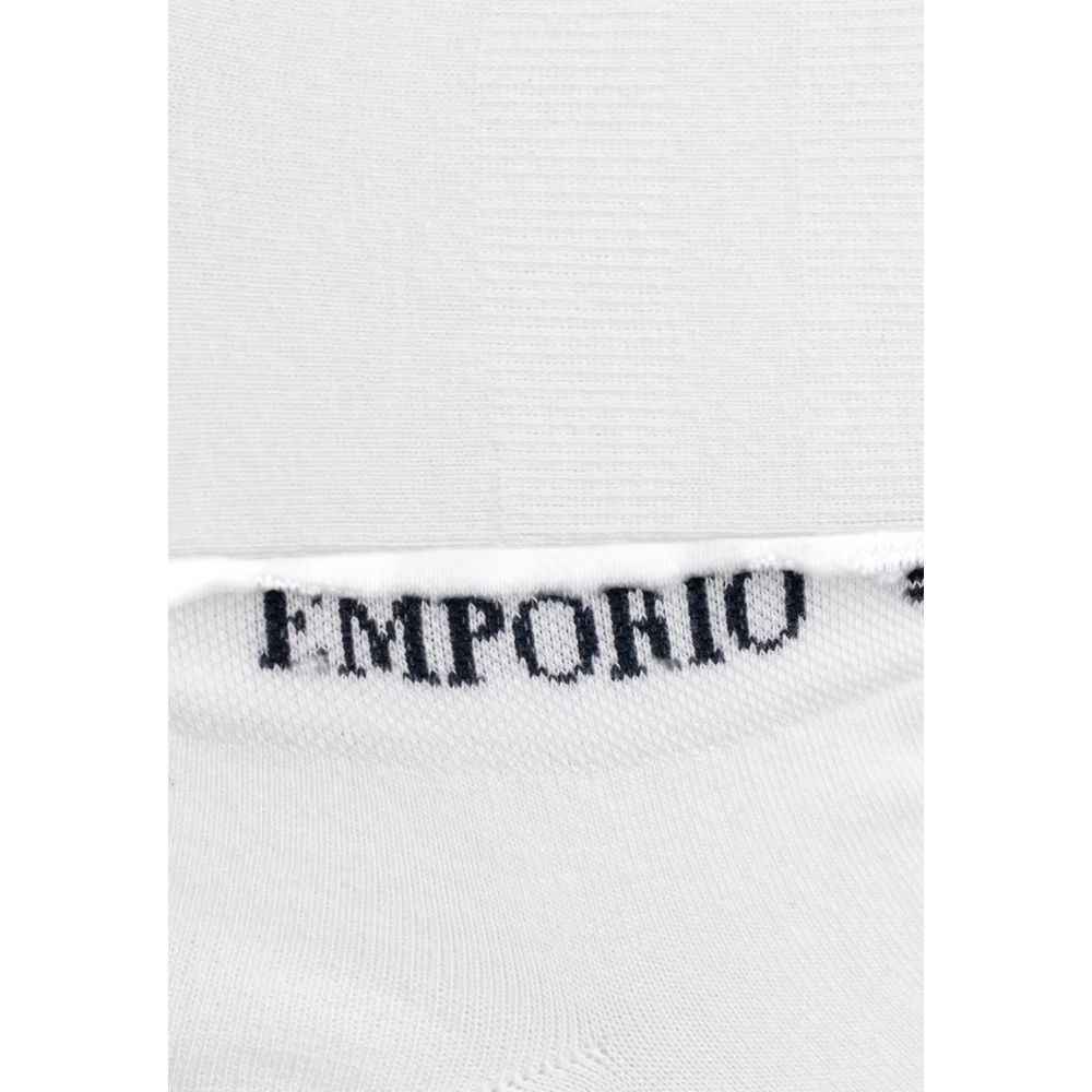 Emporio Armani Underwear White Cotton Sock