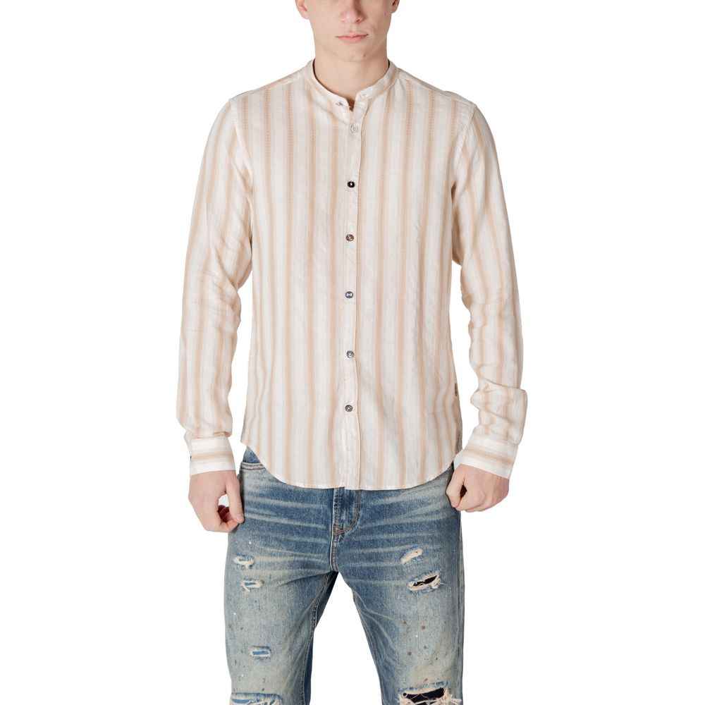 Gianni Lupo Beige Cotton Shirt