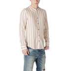 Gianni Lupo Beige Cotton Shirt