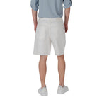 Gianni Lupo White Cotton Bermuda Shorts