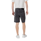 Gianni Lupo Black Cotton Bermuda Shorts