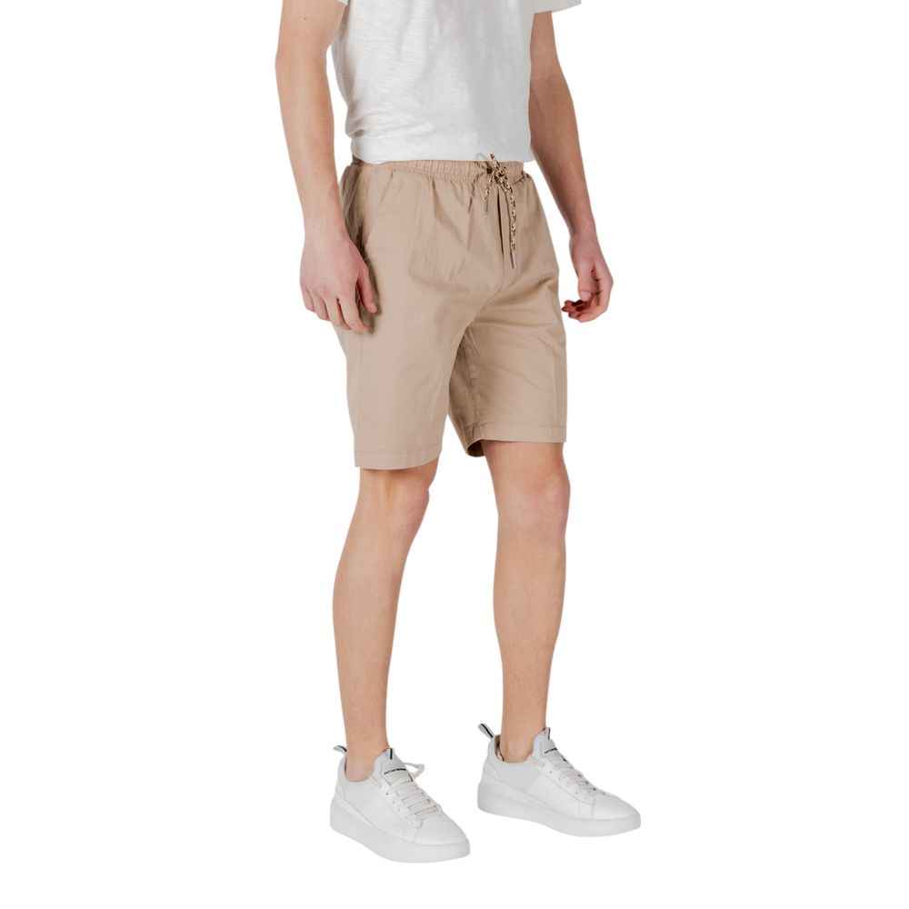 Gianni Lupo Beige Cotton Bermuda