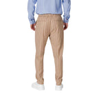 Gianni Lupo Beige Polyester Pant